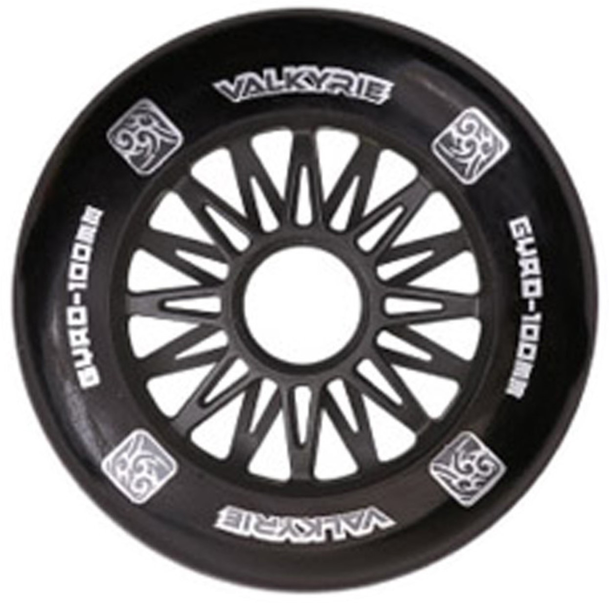 Gyro Valkyrie black inline skate wheel